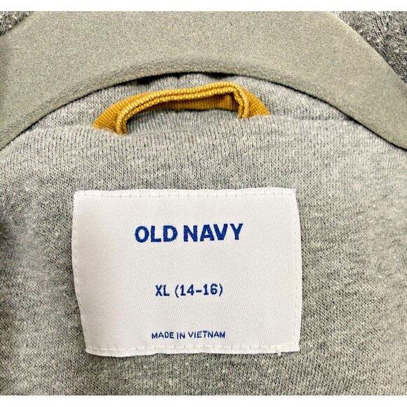 Old Navy Work Wear Canvas Chore Barn Utility Jacket Lined Fleece Youth XL 14-16 - Picture 4 of 9